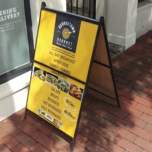 Sidewalk Signs 5c2f8eb4978be restaurant aframe menu storefront outdoor indoor custom vinyl mural collection 300x300