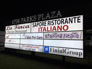 Tenant Signs monument tenant outdoor illuminated backlit sign 300x225